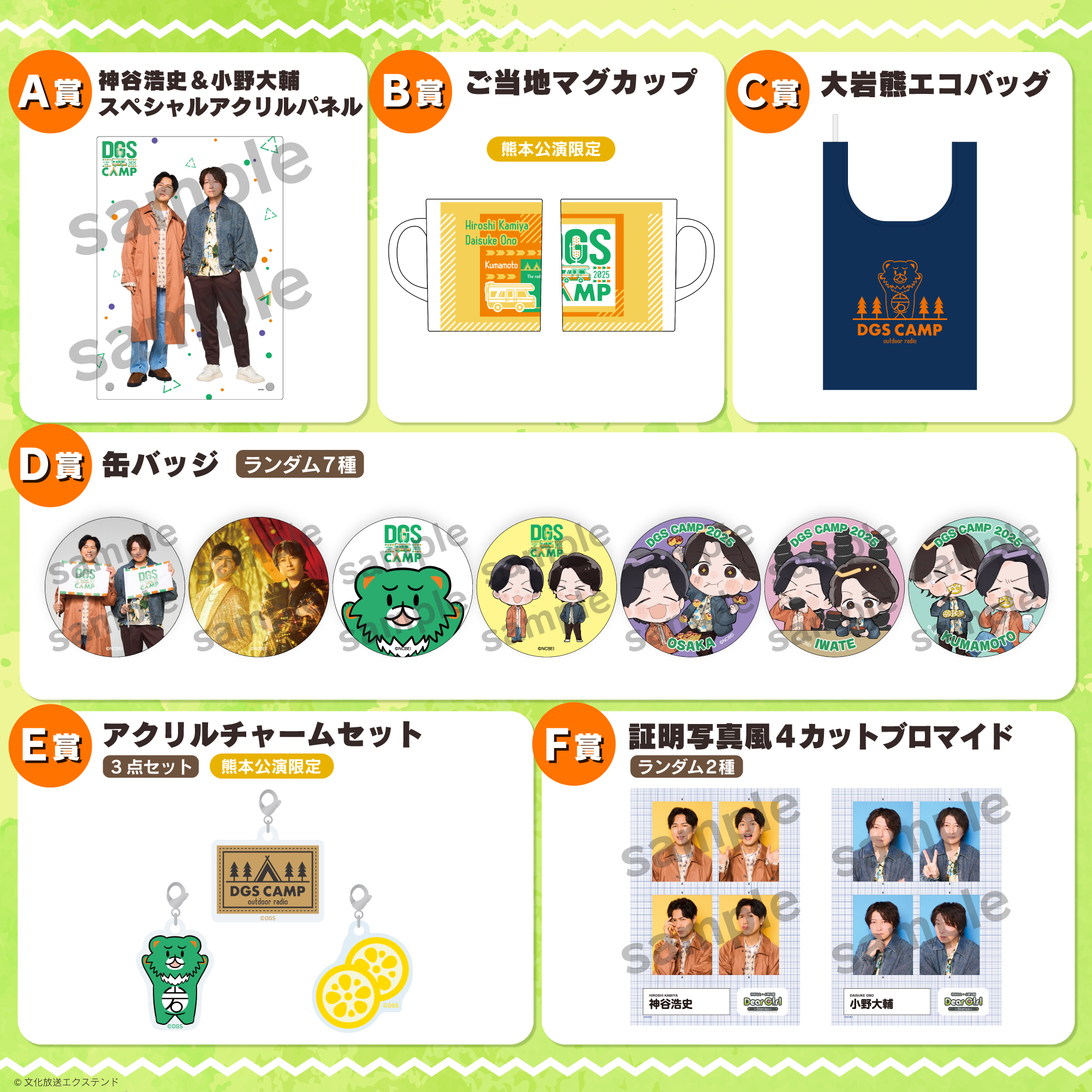 DGS CAMP 2025くじ | グッズ情報 | DGS CAMP 2025